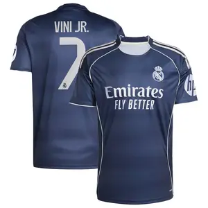 Unisex Soccer Real Madrid La Liga Club Vini Jr. 7 Champions League Playoffs 2025/26 Home/Away Stadium Jersey
