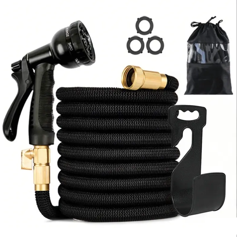 【SummerWins】Expandable Garden Hose 50/70/100ft with Pattern Spray Nozzle, Flexible Water Hose for Yard