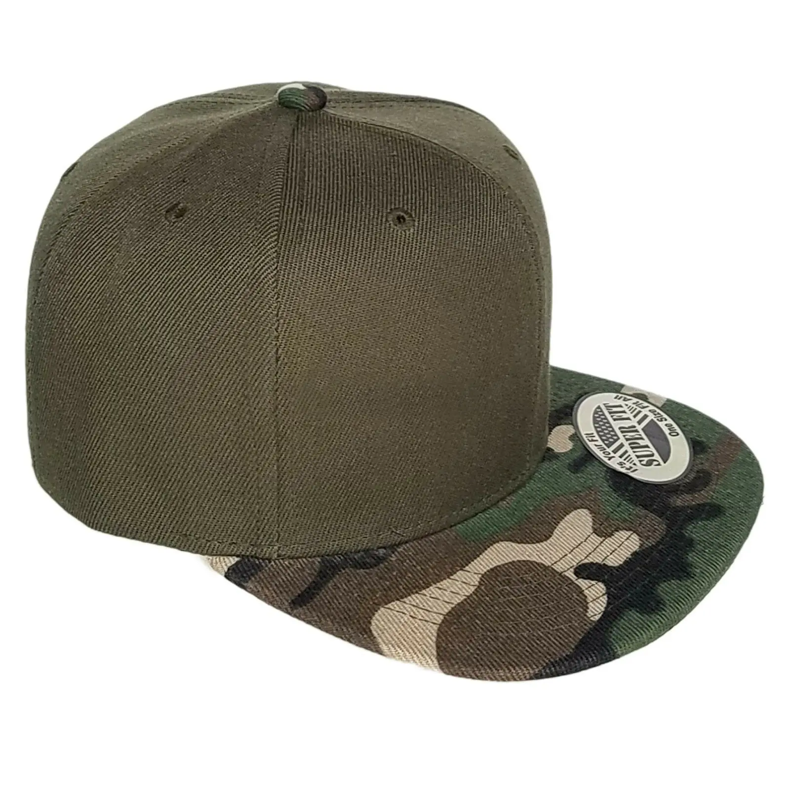 Men's Digi-Camo and Plain Camo Snapback Cap - Athletic and Lightweight Hat for Streetwear and Exercise