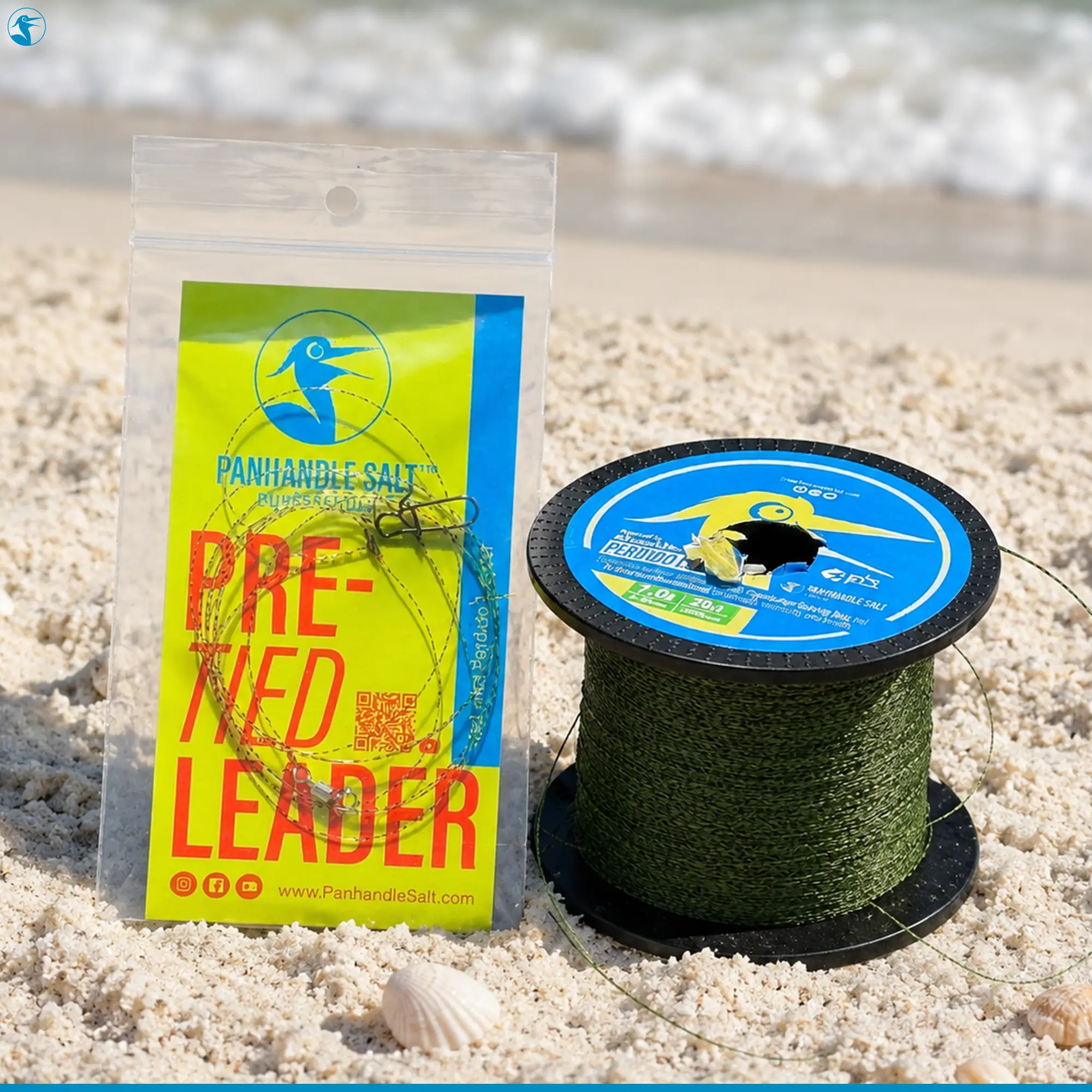Panhandle Pre-Tied Saltwater Fishing Leader Grass Line, Ideal for Saltwater Fishing Setup with Multiple Drops