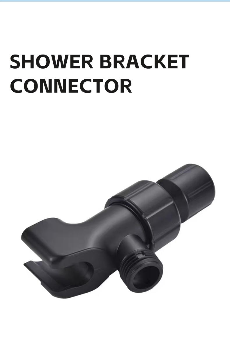 High Pressure Handheld Shower Head Combo, 5.12 Inch Rain Showerhead with 6 Spray Modes, Long Hose & Holder, Wall-Mounted Bath System, Polished/Matte Black, Works Great with Low Water Pressure, Ideal for Modern Bathroom Showers