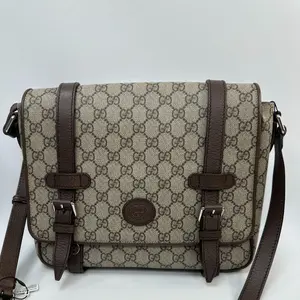 Pre-owned GUCCI canvas Messenger Bags GG Supreme Interlocking G Messenger Bag KY02586 [BF 12Z]