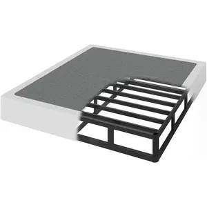 Full Size Box Spring, 7 Inch Full Size Box Spring Only, 3000 lbs Heavy Duty Metal Frame Mattress Foundation with Fabric Cover, Easy Assembly-Noise Free