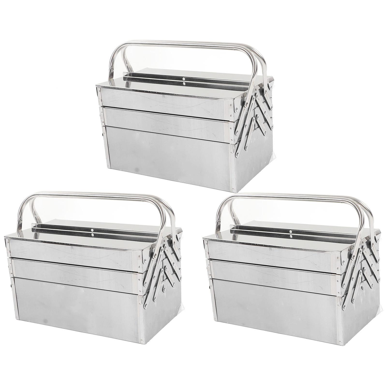 Cantilever Tool Box Rustproof High Hardness Retractable Portable Folding