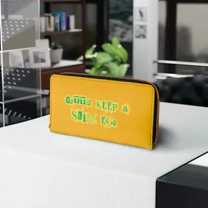 Slim Ego Wallet - Cute Gift for Friends, Yellow Color, Unique Statement Accessory, Stylish Everyday Use - Haircare