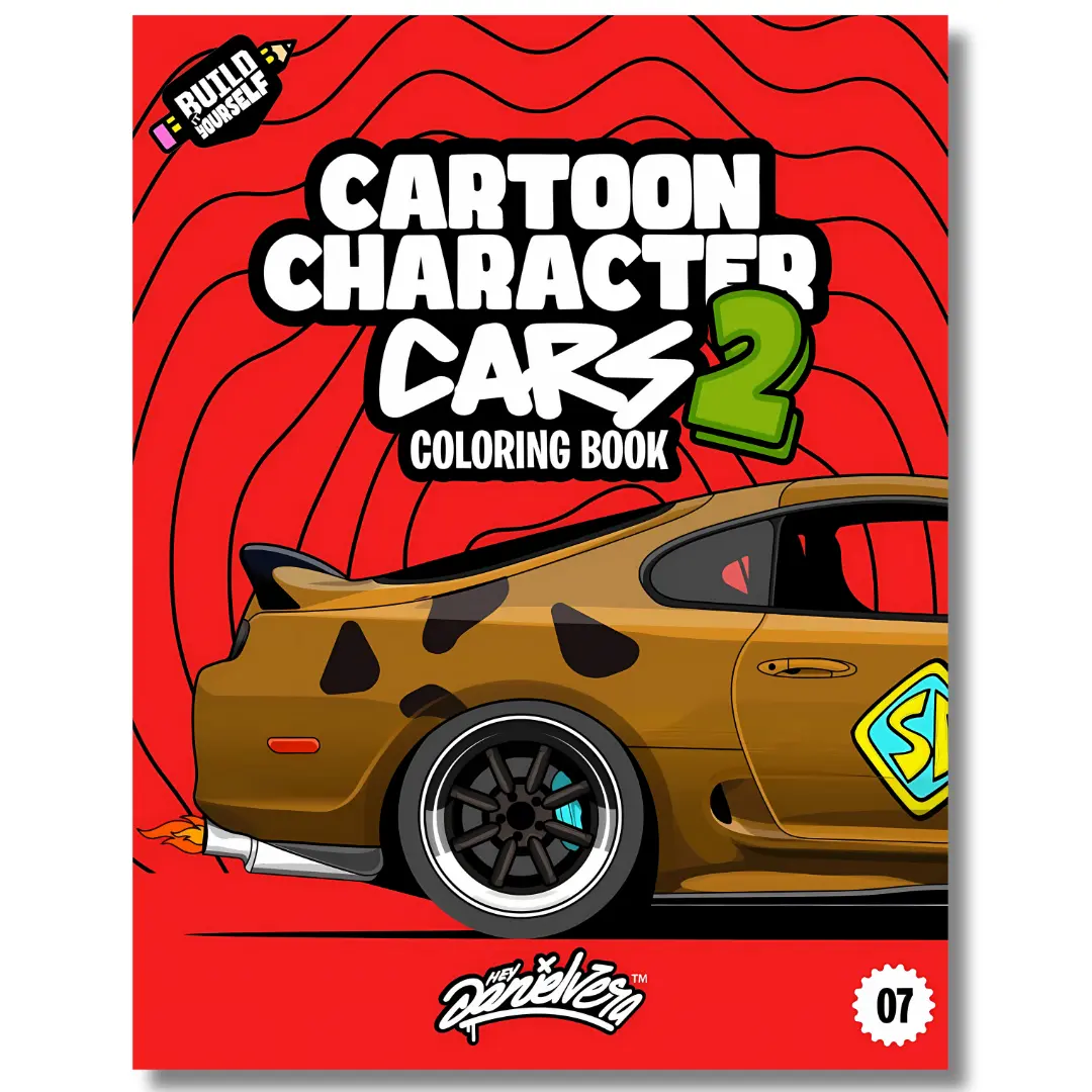 Cars 2 Cartoon Character Coloring Book - Special Edition, 40 Unique Pages, 8.5x11in Large Size, 6+ Years & All Ages, Helps Relax, Automotive Adventure Gift with Build-It Page (Literature & Art, Painting & Design)