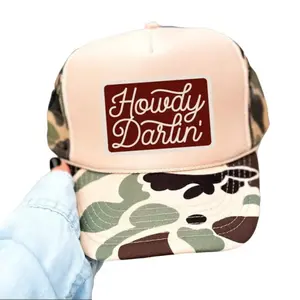 Howdy Darlin' Classic Foam Trucker Hat - Adjustable Snapback Closure, Lightweight Poly-foam Design, Casual Style