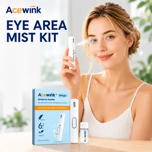 Acewink Nano Eye Mist Device – Instant Dry Eye Relief & Cooling Hydration | Ultrasonic Spray with 6 Botanical Extracts | Safe for Makeup, Screen Users & Gamers