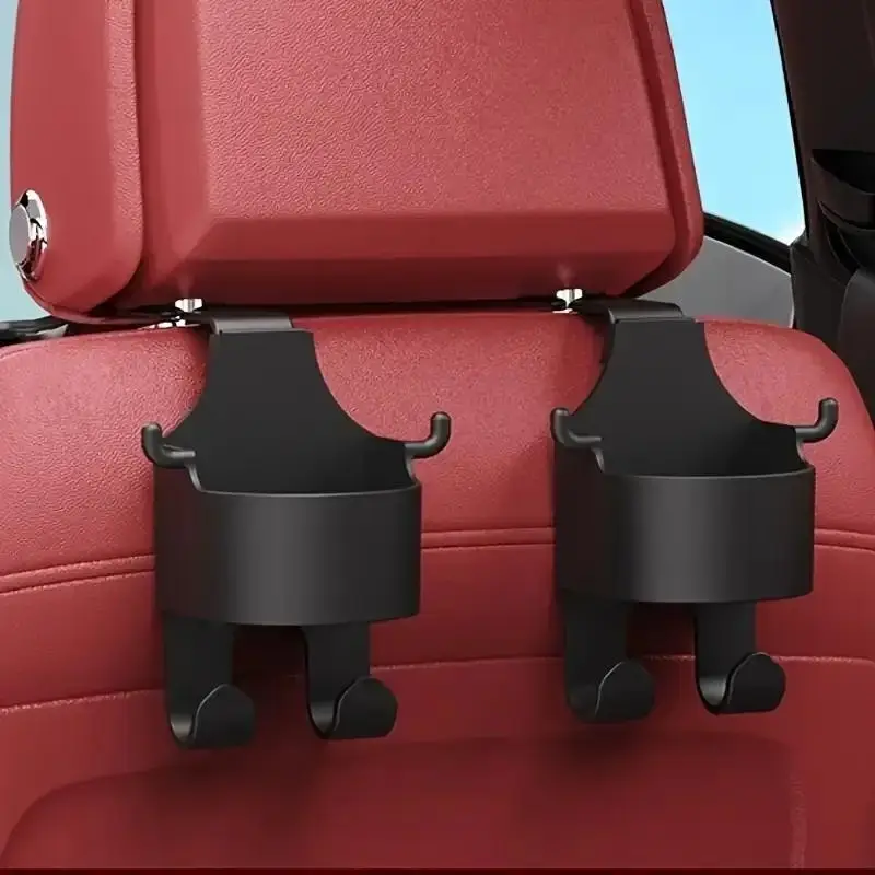 Car Seat Back Storage Rack with Hook, Car Seat Back Cup Holder, Multifunctional Car Interior Storage Box, Universal Car Accessories