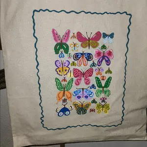 Butterfly Handpainted Tote Bag