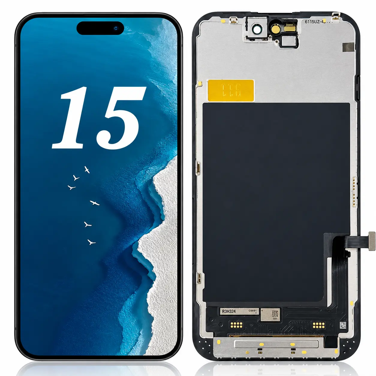 For iPhone 15/15 Pro/15Pro Max/15 Plus LCD Display Touch Screen Digitizer Assembly Frame Replacement