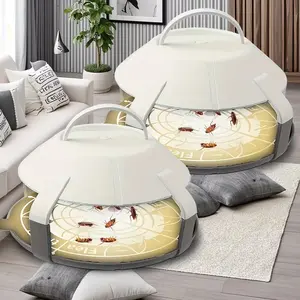 Flea Trap (2-Pack) — Indoor Household Flea Light Trap | Odorless, Natural Solution for Indoor Flea & Insect Control — Includes 8 Natural Sticky Refill Discs; Effective Against Fleas, Moths, Gnats, and More; Suitable for Indoor & Outdoor Use