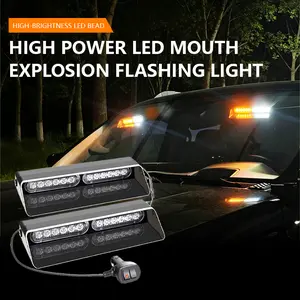 24LED with controller, suction cup, instrument panel, windshield, safety flashing lights, emergency flashing warning lights for cars and trucks