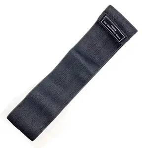 Hip Resistance Band - Single Fabric Workout Band with Medium Hip Resistance - Anti-Slip Exercise Band for Glutes, Legs, HIPS, Strength Training, Yoga & Home Fitness Workouts | Black, Heavy Band