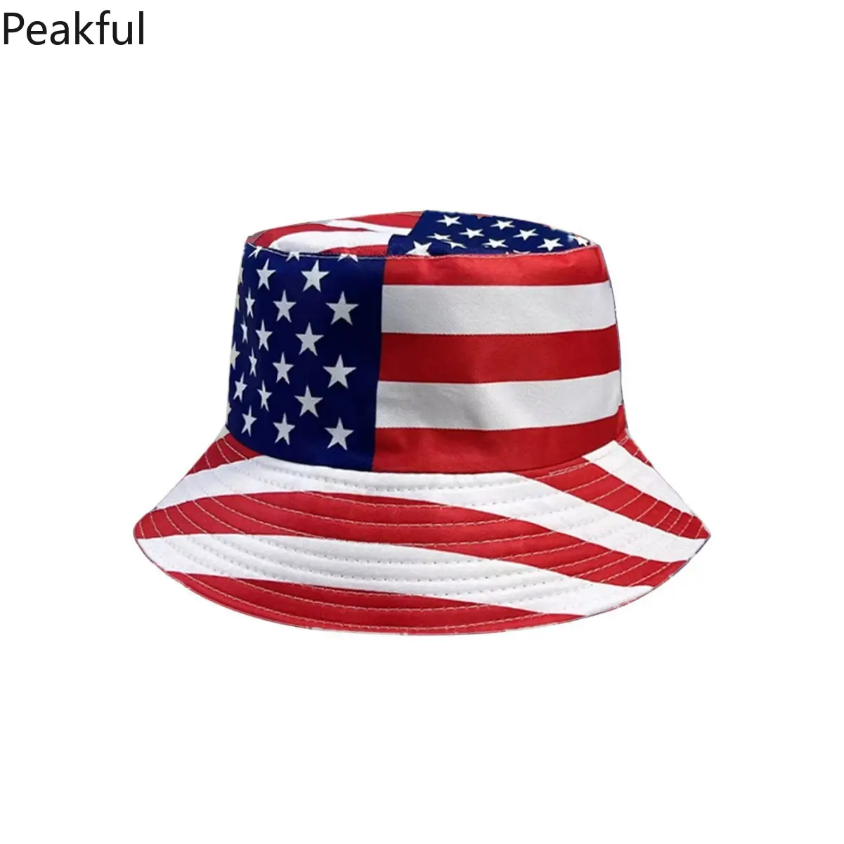 2026 Independence Day Stars & Stripes Bucket Hat, Popular Patriotic Sun Hat for Adults, Breathable Wide Brim USA Flag Cap with UV Shield, vibrant print & durable construction, great for 250th celebrations, camping trips, sports events and themed outfits