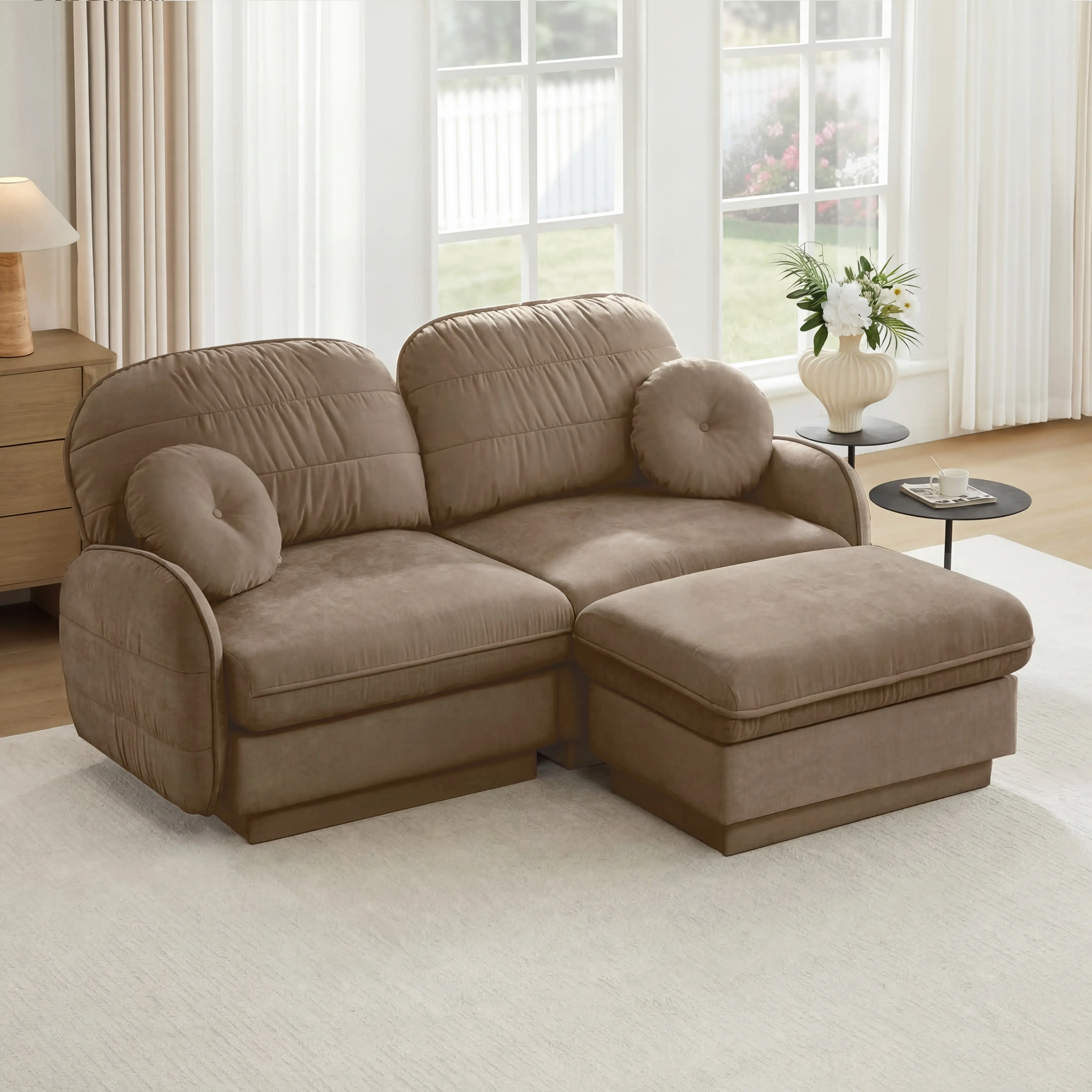 Light Coffee + Chenille + 2 Seat1