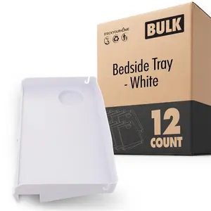 Bedside Tray - White 12 Count