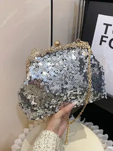 Trendy Fashion Versatile Simple High-End Bag for Parties, Elegant Clutch for Evening Events, Perfect for Gatherings and Special Occasions, Fashionable Unique Bags, Fashionable Bling Bag