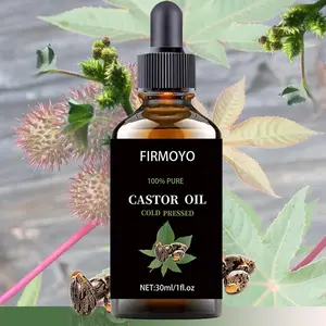 30ml/1.01oz Pure Castor Oil - Quickly absorbed, hydrates and moisturizes. Ideal for massage, skincare, gua sha, showering, face, body, nails, hair, and eyelash care. Suitable for both men and women. Soothing Oil, Cosmetics Oil
