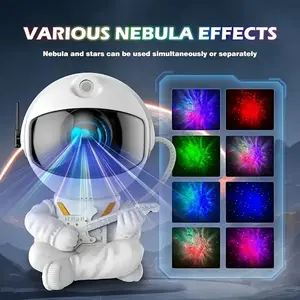 Astronaut Star Lamp, Space Decoration Astronaut Lamp, LED Star Nebula Projection Lamp with Remote Control Decorative Lamp for Bedroom Living Room, Gifts bed  light starry  night  light relaxing  lights astronaut wave light projector