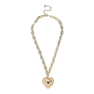 BAUBLEBAR 19" Puffed Heart Pendant Necklace