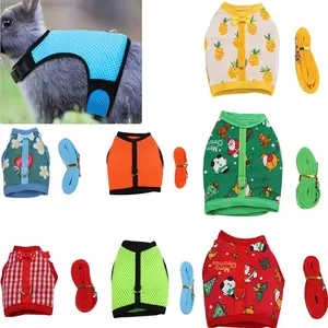 Little Pet Rabbit Clothes Ferret Traction Rope Guinea Pig Chest Back Vest Type Traction Rope Rabbit Rope Rabbit Chest Back