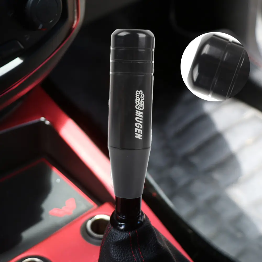 Brand New Universal 13CM JDM MUGEN Black Manual Transmission Long Gear Shift Knob shifter