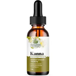Amazing Botanicals Sceletium Tortuosum Kanna Extract Tincture 200x Menstrum – Liquid Supplement – 30ml (1oz)