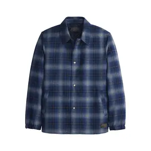 Quilted Coaches Jacket Navy Ombre