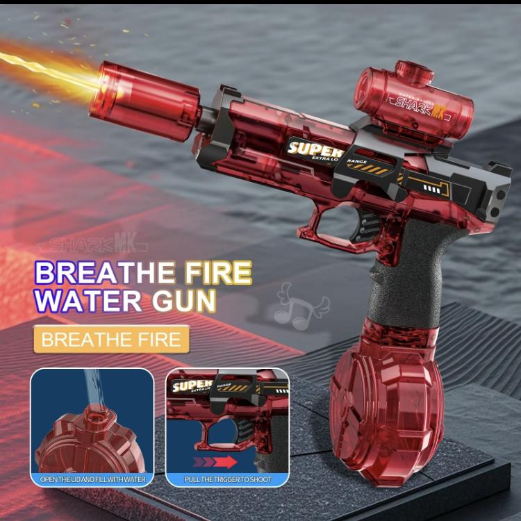 Ultimate Battle Water Gun Powerful Electric Water Gun, Water Blaster Automatic Squirt Gun with Glowing Muzzle 320cc High Capacity, Up to 32 FT Range, Outdoor Summer Party Toy OutdoorFun for Adults &Kids Toys #Summervibes