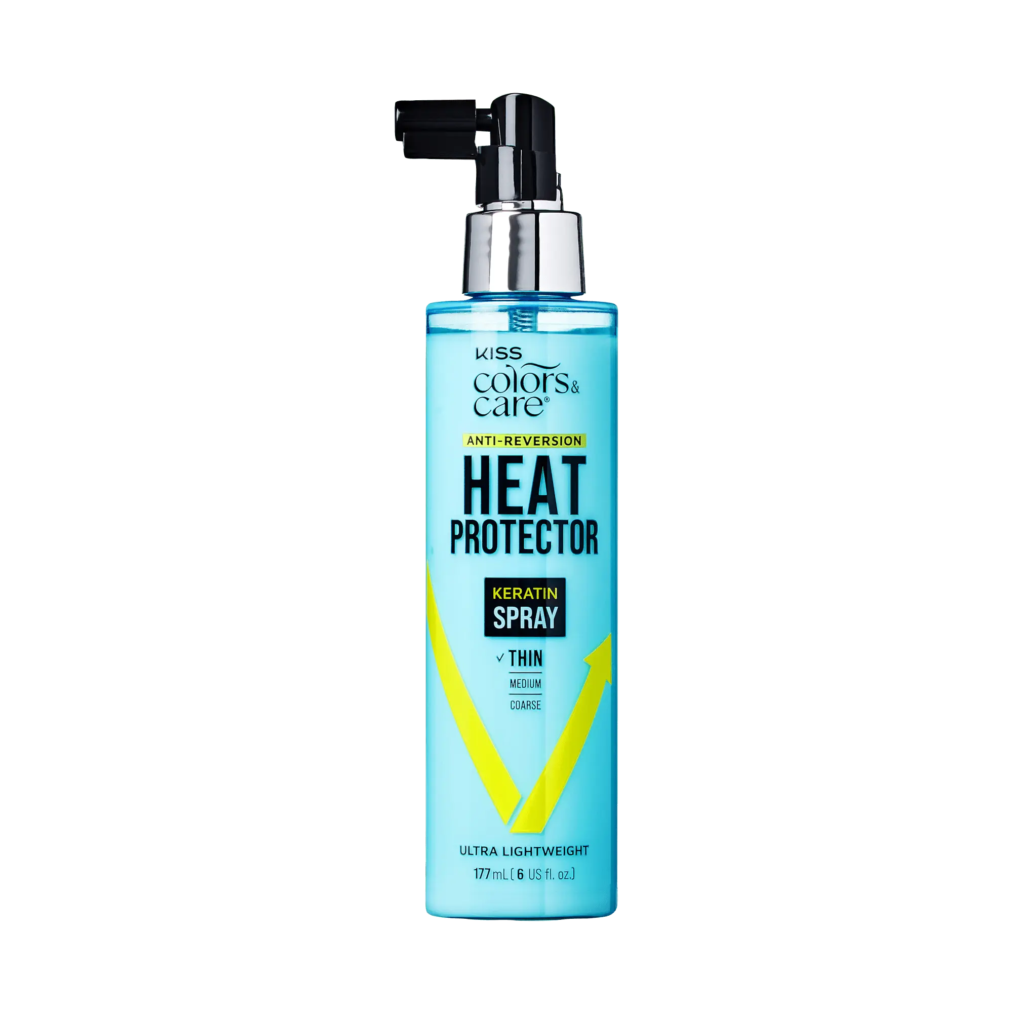 Kiss Colors & Care Anti-Reversion Heat Protector Keratin Spray | Hair Serum, For Thin Fine Hair, Hair Care