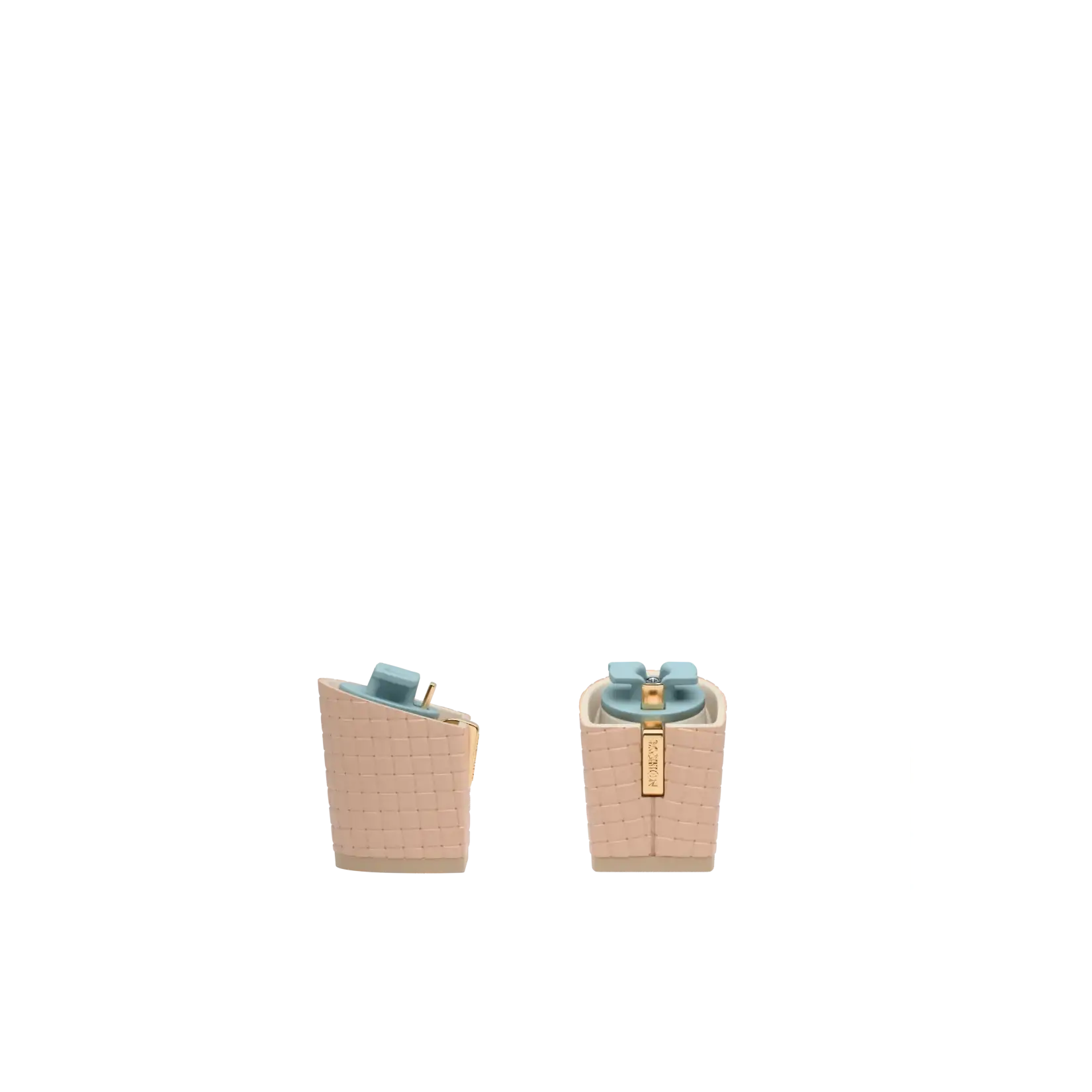 Block Heel Kit 3 Sand Woven Leather