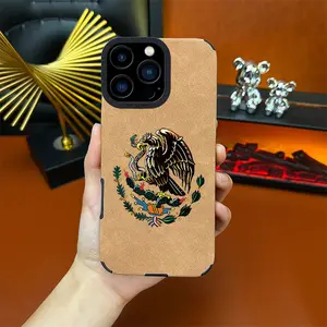 Mexican Golden Eagle Badge Flag Soft&Flexible TPU Silicone Phone Case For iPhone 17 Pro Max AIR 16 15 14 13 12 11 Plus XSMAX Cases Durable|Shockproof|Full Camera Protection|Anti-Fingerprint|Non-Slip|Slim Fit|Gift For Girlfriend/Men/Women