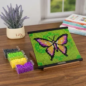 Butterfly Fuse Beads Kit 2300 PCS Perler Beads Set DIY Craft Kit for Kids Educational Toy for Boys Girls Beginner Beading Project Home Decor Gift