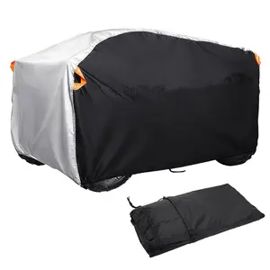 XXXL 256x110x120cm ATV Beach Car Cover Waterproof Thickened Outdoor Sunscreen Motorcycle Cover 210D Oxford Cloth Material with Reflective Strip