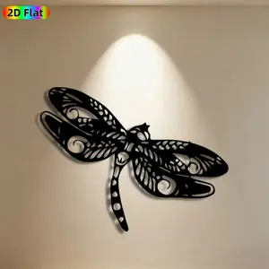 1pc Dragonfly Metal Wall Art, Exquisite Dragonfly Statue Mural, Ideal Gift for New Year, Easter, Nature Decor Enthusiasts, Weather-Resistant Metal Wall Decor Wall Sculptures, Perfect for Garden Fence & Patio Wall, Outdoor Art Enthusiasts