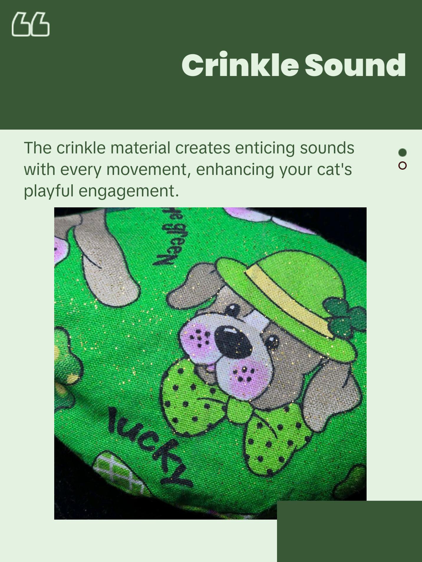 VIOLETT COLLECTION    Kitty Crinkle Toy With Cat Nip- New Themes Monthly