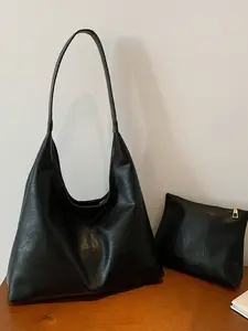 Large Capacity Women's Tote Bag with Zipper, Trendy Tote Bag, Pu Tote Satchel, Fashionable Tote Bag, Fashion Hobo Shoulder Handbag, Perfect for Travel, Dates, Parties, and Shopping