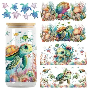 Turtle Inspired 16 oz Cup or Uvdtf wrap