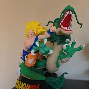 Goku & Green Dragon Statue Collectible Figure for Anime Fans