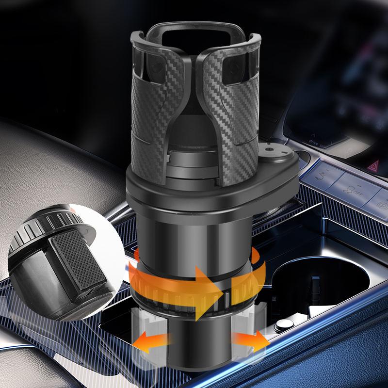 2 in 1 Multi Functional Car Cup Holder Expander Dual Cup Holder Extender with Adjustable Base Fits Yeti Hydro Flask Nalgene Other Big Bottles Mugs Snack Tablet Stand 2 in 1 Multi Functional Car Cup Holder Expander Dual Cup Holder Extender with Adjustable Base Fits Yeti Hydro Flask Nalgene Other Big Bottles Mugs Snack Tablet Stand