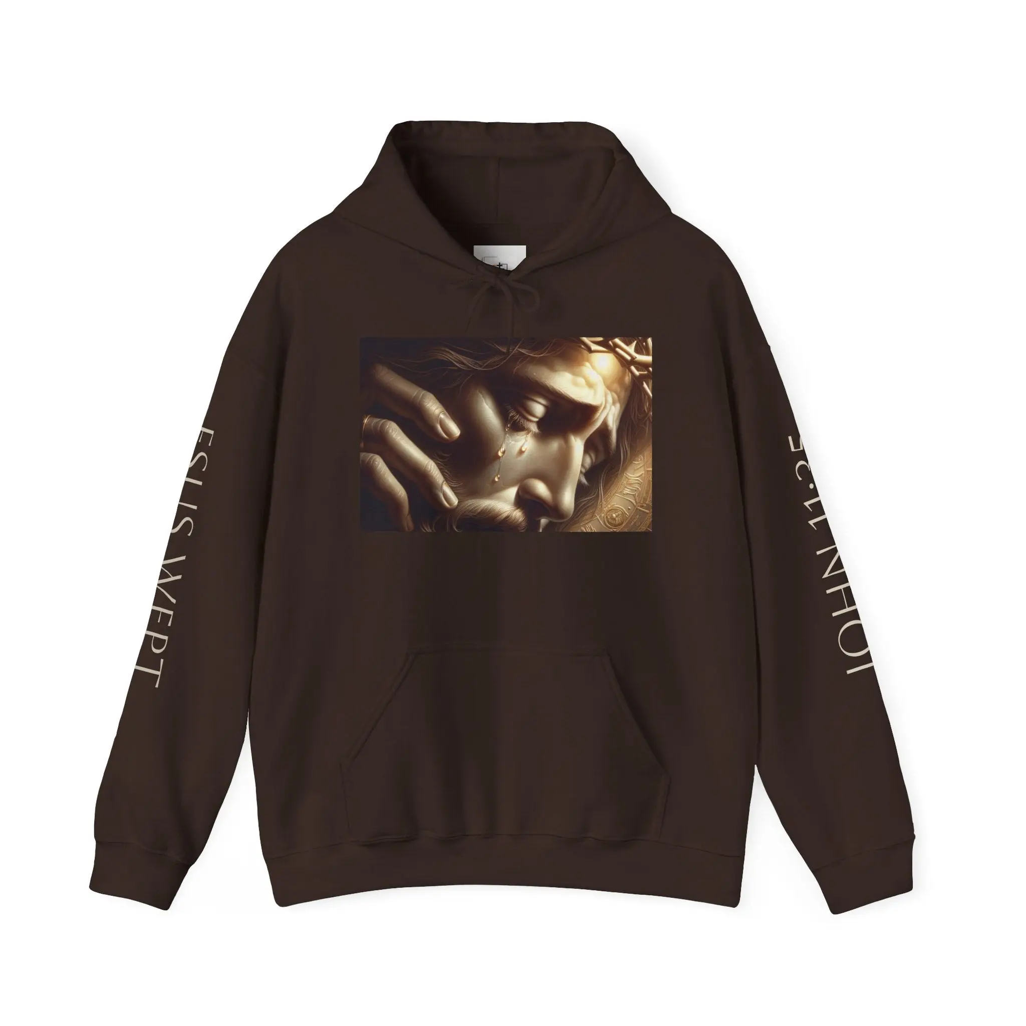 "Jesus Wept" Unisex Heavy Blend™ Hoodie - Spiritual Comfort
