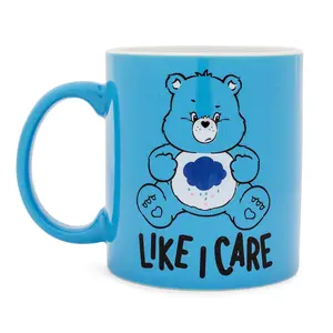 Care Bears Grumpy Bear "Like I Care" Ceramic Mug | Holds 20 Ounces