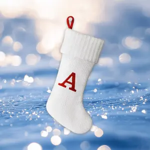 Kn Monogram Christmas Stocking Whe - Wonrshop ™