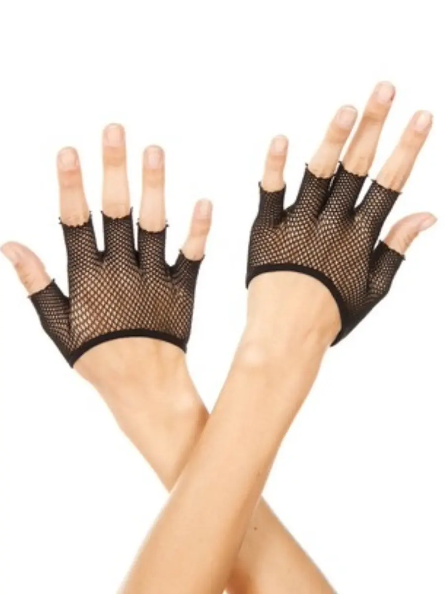 Micro Fingerless Fishnet Gloves
