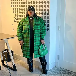 Cute & Cozy Shacket Casual Cotton Winter Collar Coats Womenswear