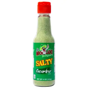 SALTY Cucumber - Sr. Michelado - Bottle Cucumber Salt Flavor for Drinks, Fruit, & Snacks