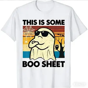 Funny Halloween Shirts For Men, This is Some Boo Sheet Ghost Retro Funny Halloween Men Women T-Shirt Menswear - Available from size S to 5XL