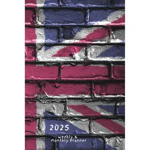 2025 Weekly & Monthly Planner: Union Jack Cover, Organizer Diary with Goal Setting, Gratitude Sections, Trackers, Checklists and more Paperback – November 14, 2024