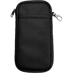 Neoprene Glasses Case Double Sided Soft Eyeglass Pouch with Zipper Dual 2 Holder for Pairs of Sunglasses and Eyeglasses S Portable Eye Glass Cases with Clip for Women Travel Carry On